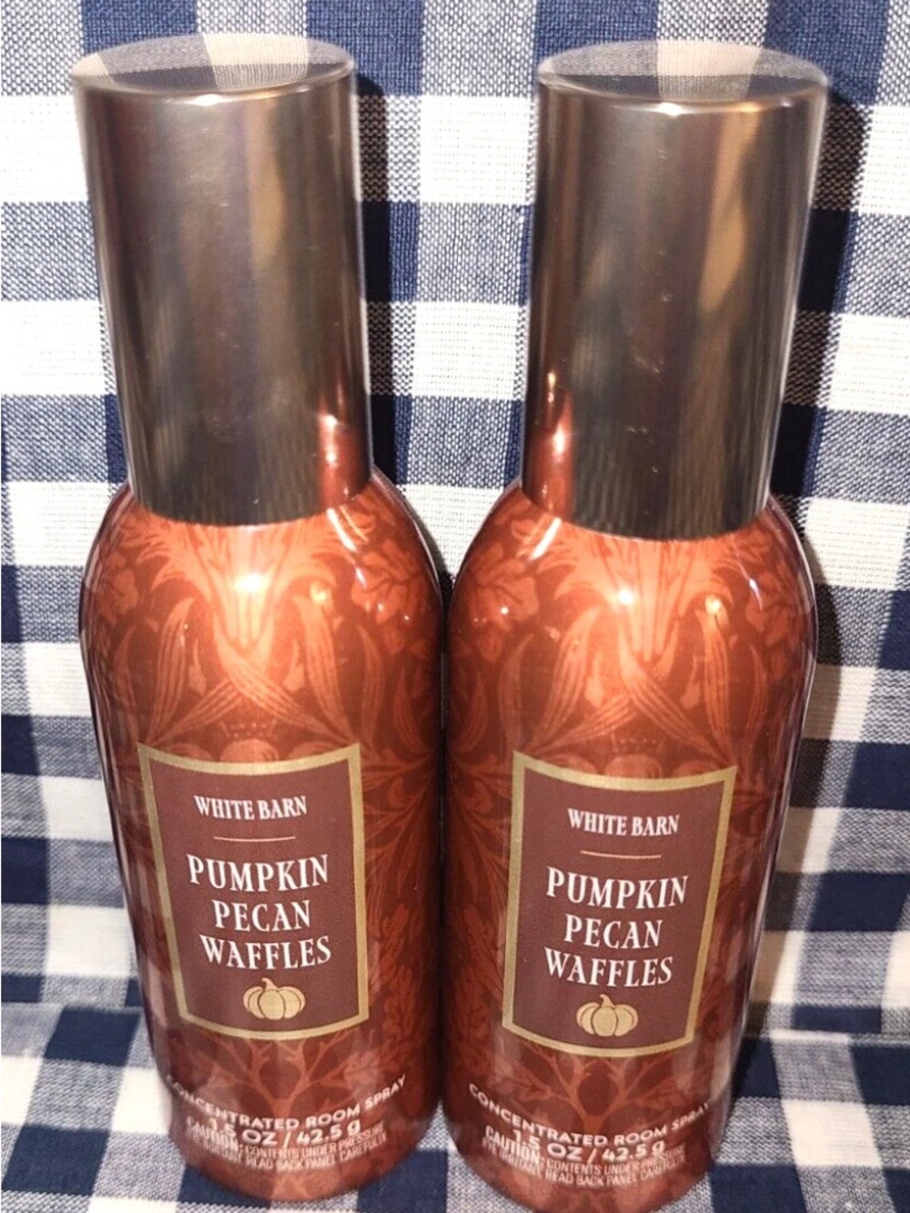 Bath Body Works NEW lot of 2 PUMPKIN PECAN WAFFLES concentrated room spray